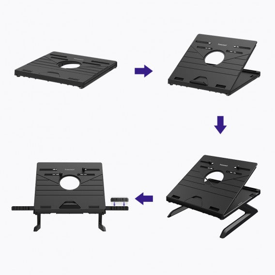 Tronsmart D07 لابتوب ستاند قابل للطى باكتر من مستوى مع هولدر للهاتف