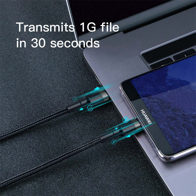 Baseus Cafule PD 60W flash charging For Type-C to C cable Gray/Black