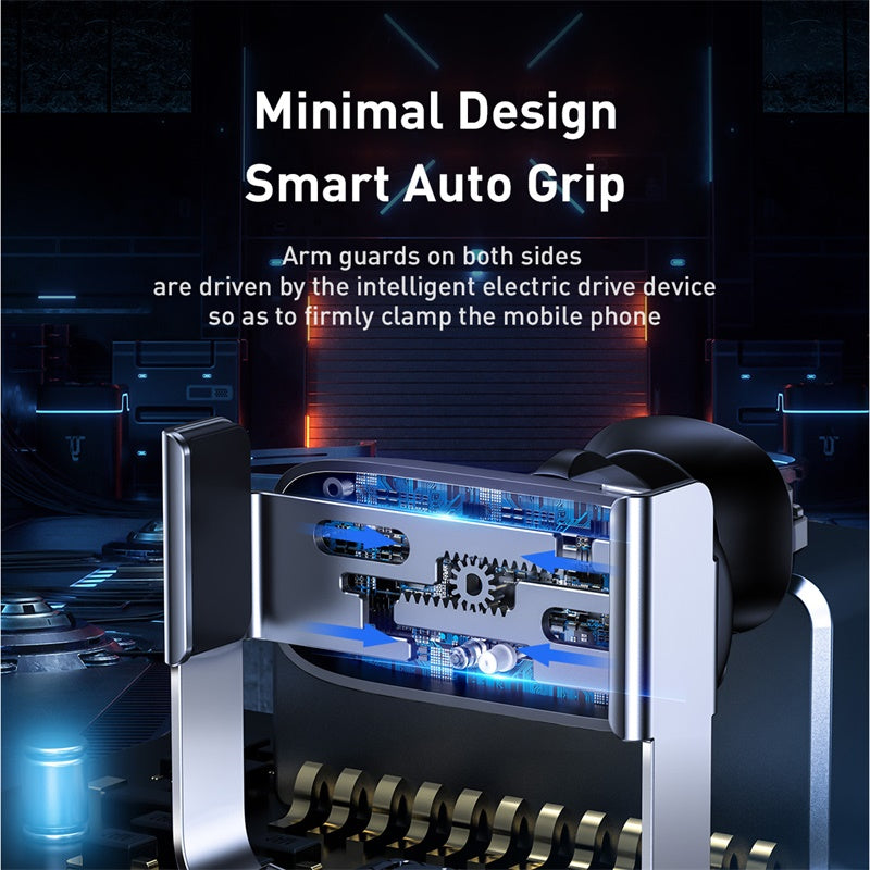 Baseus Mini Electric Car Holder With Sensor Space Gray