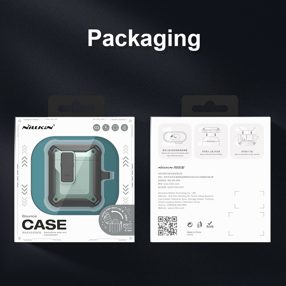 Nillkin Bounce Case Anti Shock With Hock For AirPods 2/1
