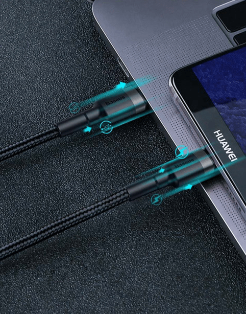 Baseus Cafule PD 60W flash charging For Type-C to C cable Gray/Black