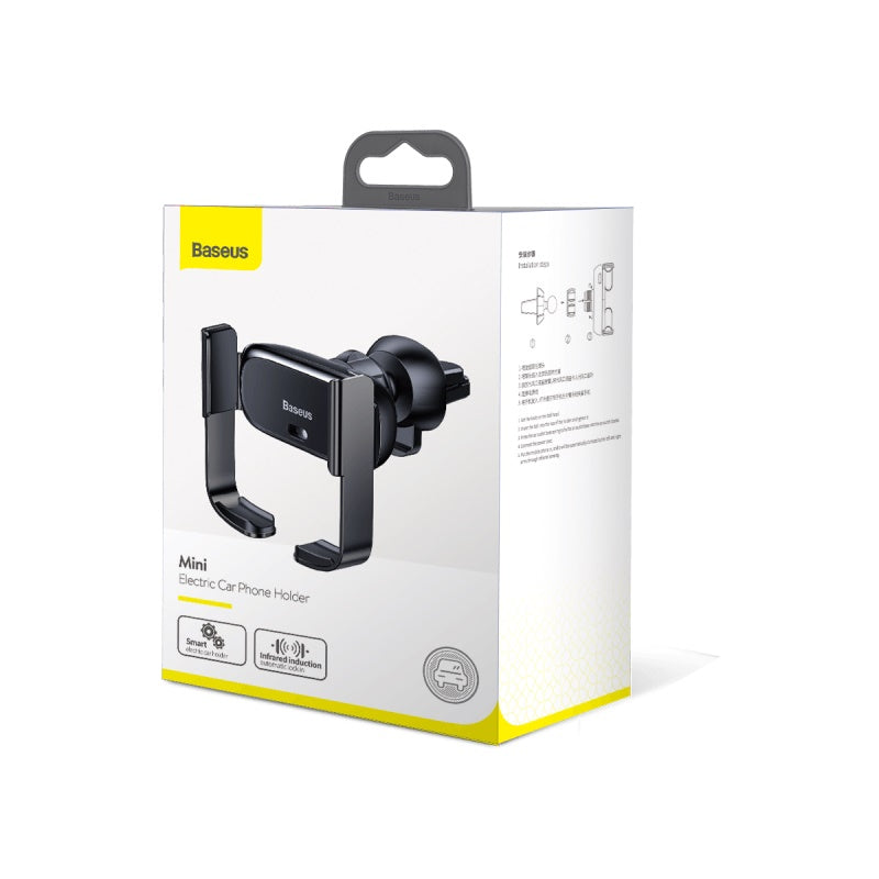 Baseus Mini Electric Car Holder With Sensor Space Gray