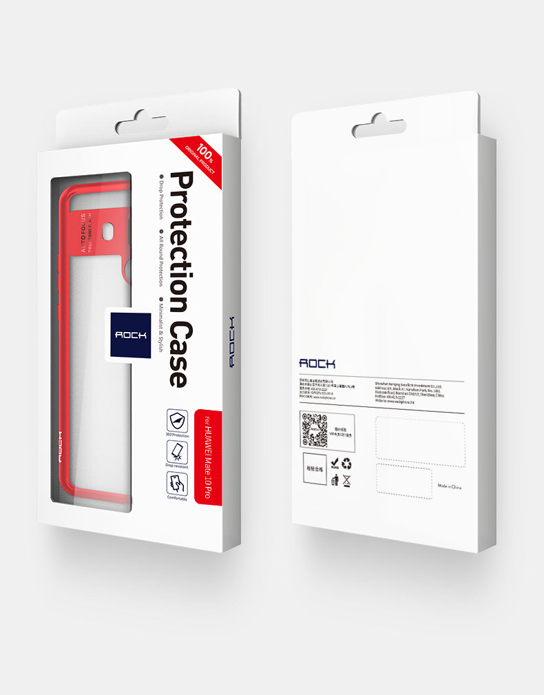 Clarity Series Original By Rock Transparent Slim Case For Mate 10 Pro - Black