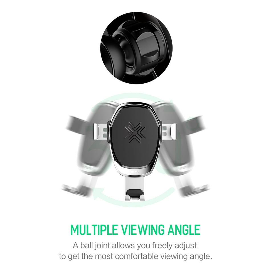 Gravity By Rock Fast Wireless Charger ( 10W ) + Car Holder - Red