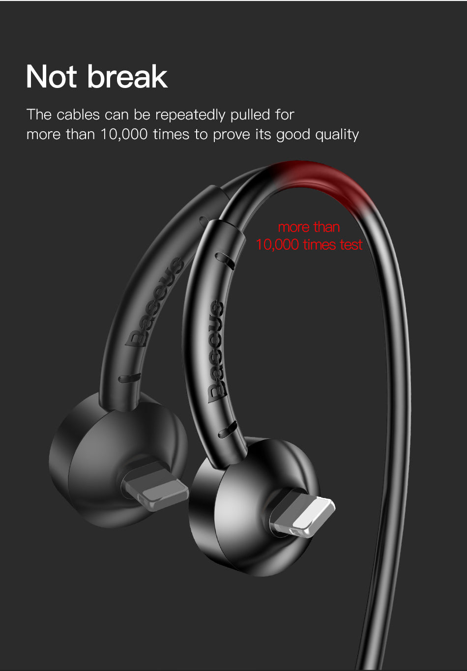 Maruko By Baseus lightning Video Cable Black