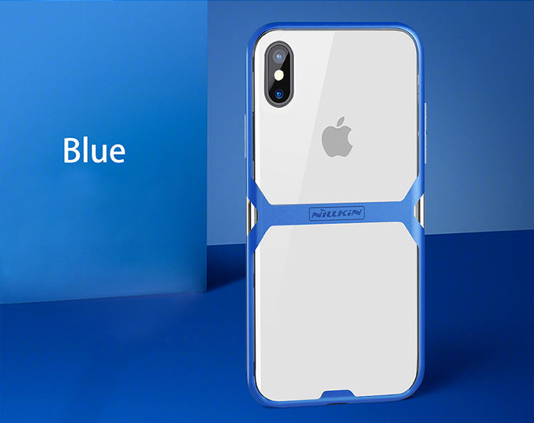 Crystal Case By Nillkin Anti-Shocks Case For iPhone X - T/Blue