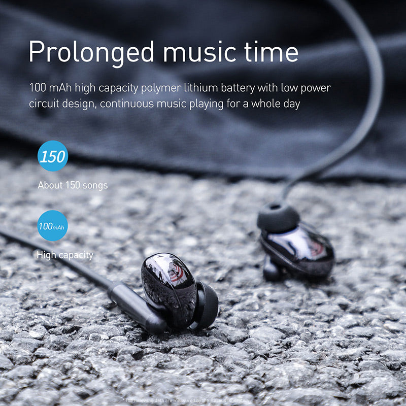 Baseus Encok S30 Wireless 3D Stereo Headphone IPX5 Black/Silver