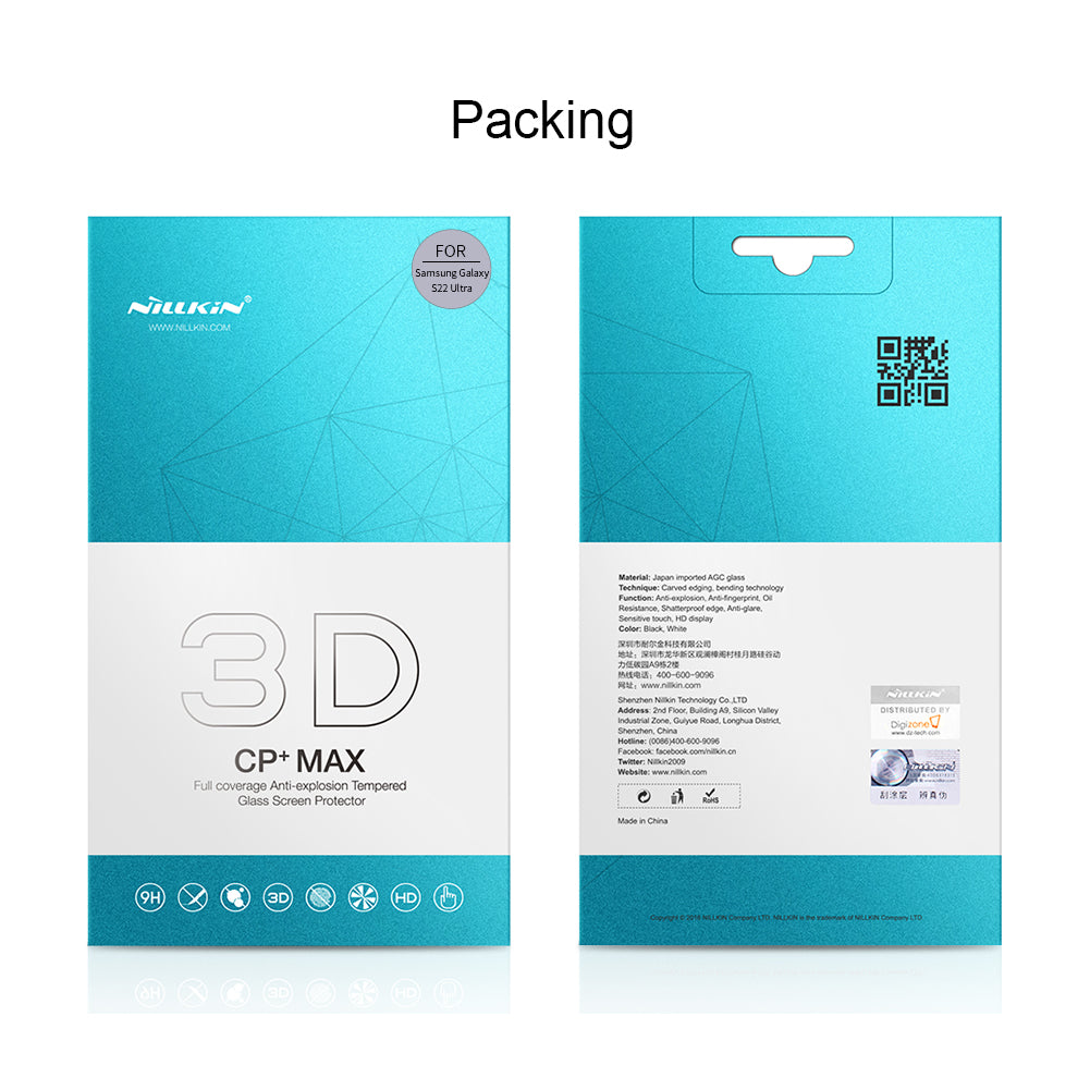 Nillkin 3D CP+ MAX Screen Protector For Galaxy S22 Ultra