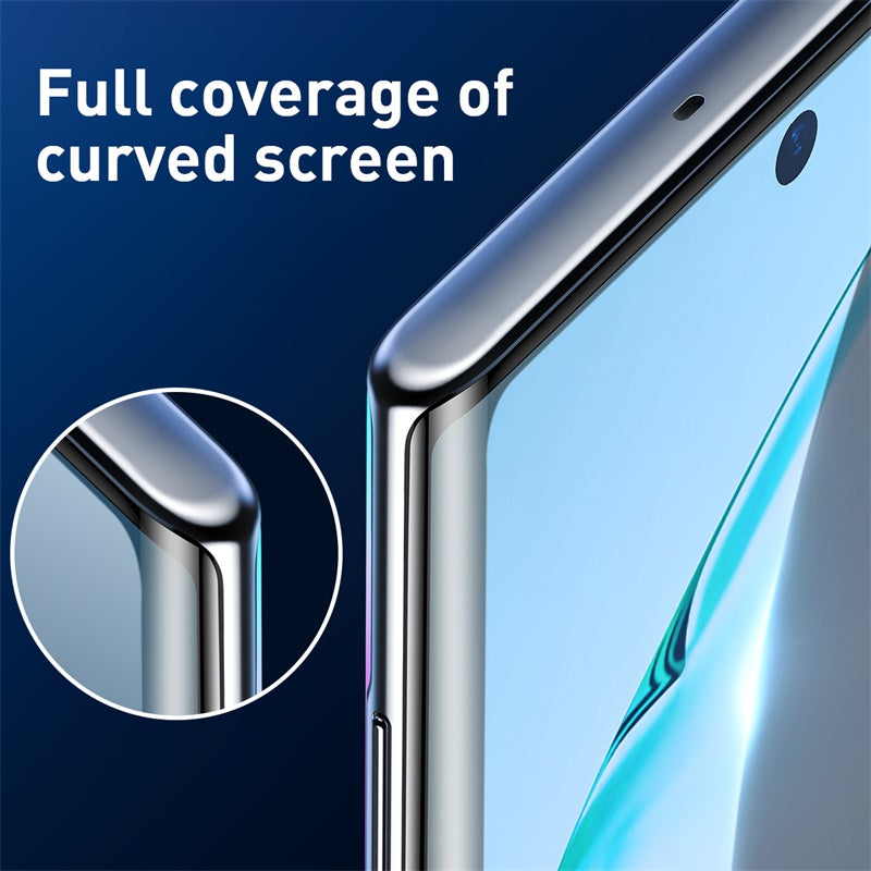 2pc Baseus 0.15mm Full-Screen Curved anti-explosion For Note 10+ Support Fingerprint
