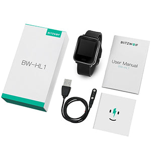 BlitzWolf BW-HL1 SmartWatch Health Monitoring, IP68, 8 Sports Mode, 15Days Standby