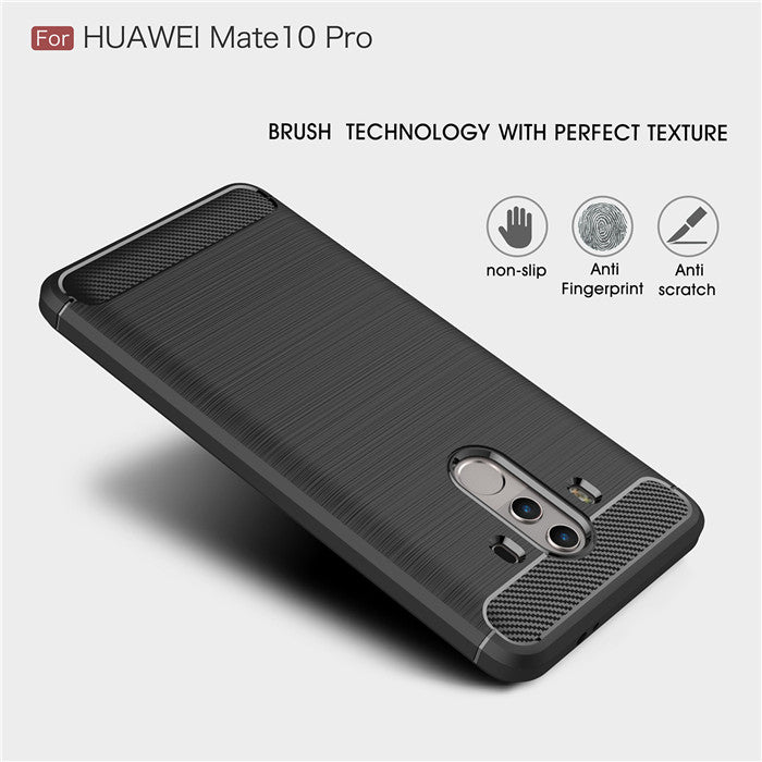 Armor By iPaky Flexible Slim Case Anti-fingerprint &amp; Anti-shocks For Mate 10 Pro - Black