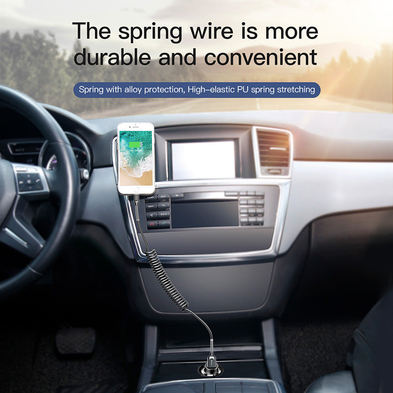 Spring By Baseus Flexible &amp; Space Saving Cable For iP 1.2m Black/Gray