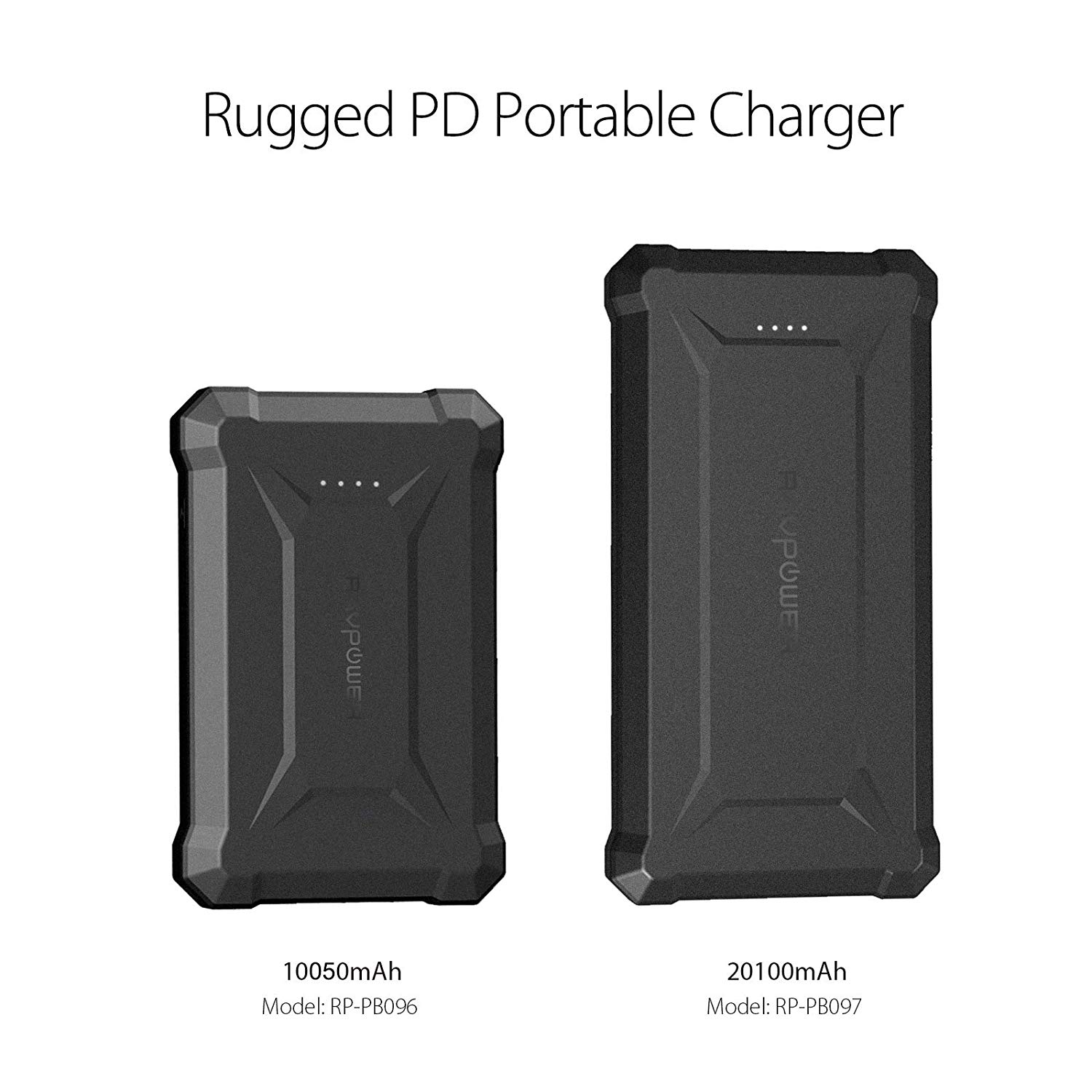 RAVPower RP-PB097 20100mAh Waterproof PD 45W+QC3 Power Bank Black