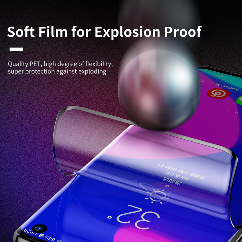 2pc Baseus 0.15mm Full-Screen Curved anti-explosion For S10+ Support Finger scan