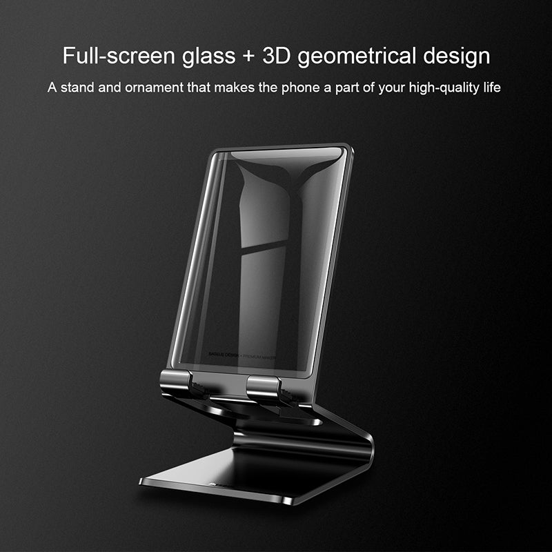 Baseus Suspension Desktop Bracket Aluminum With Glass Back Black