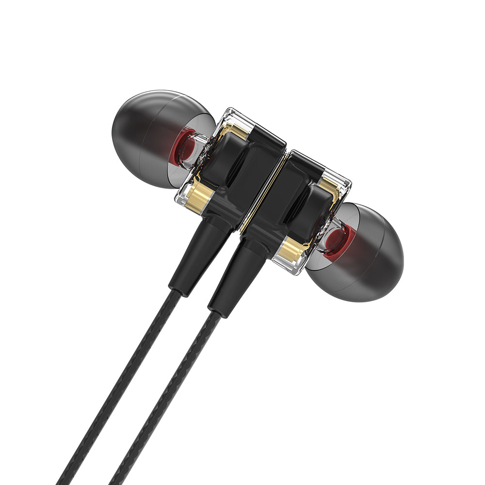 BlitzWolf® BW-ES4 Dual Graphene Dynamic Driver In-ear With Mic, iPX5