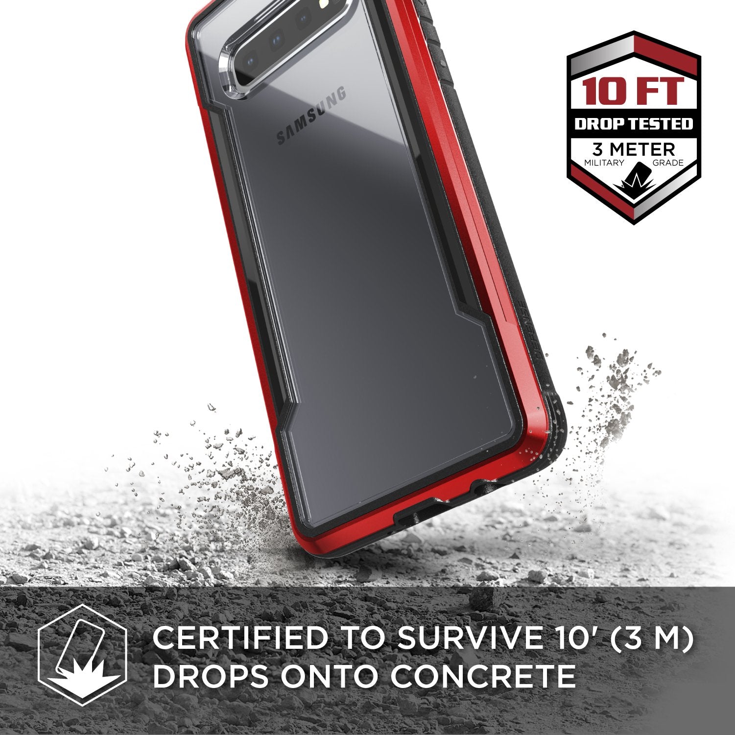 Defense Shield By XDoria Drop Tested Case Up To 3 meter Red