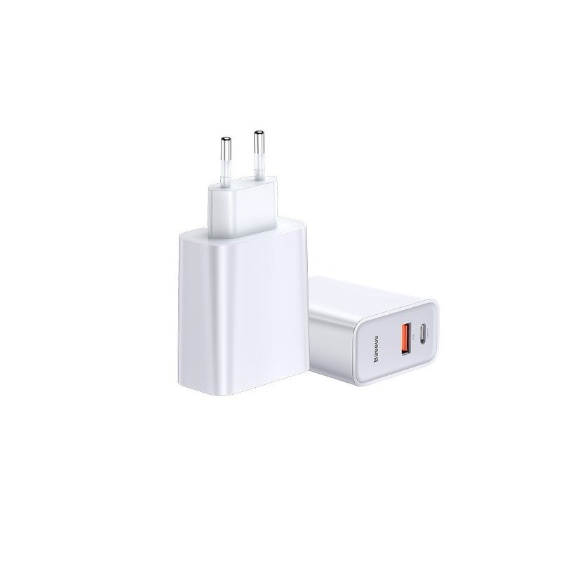 Baseus Speed PPS 30W/5A Type-C PD + USB Q3.0 Fast Charger | White