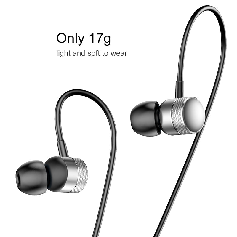 Baseus Encok H04 Sport Wired Stereo Earphone Silver/Black