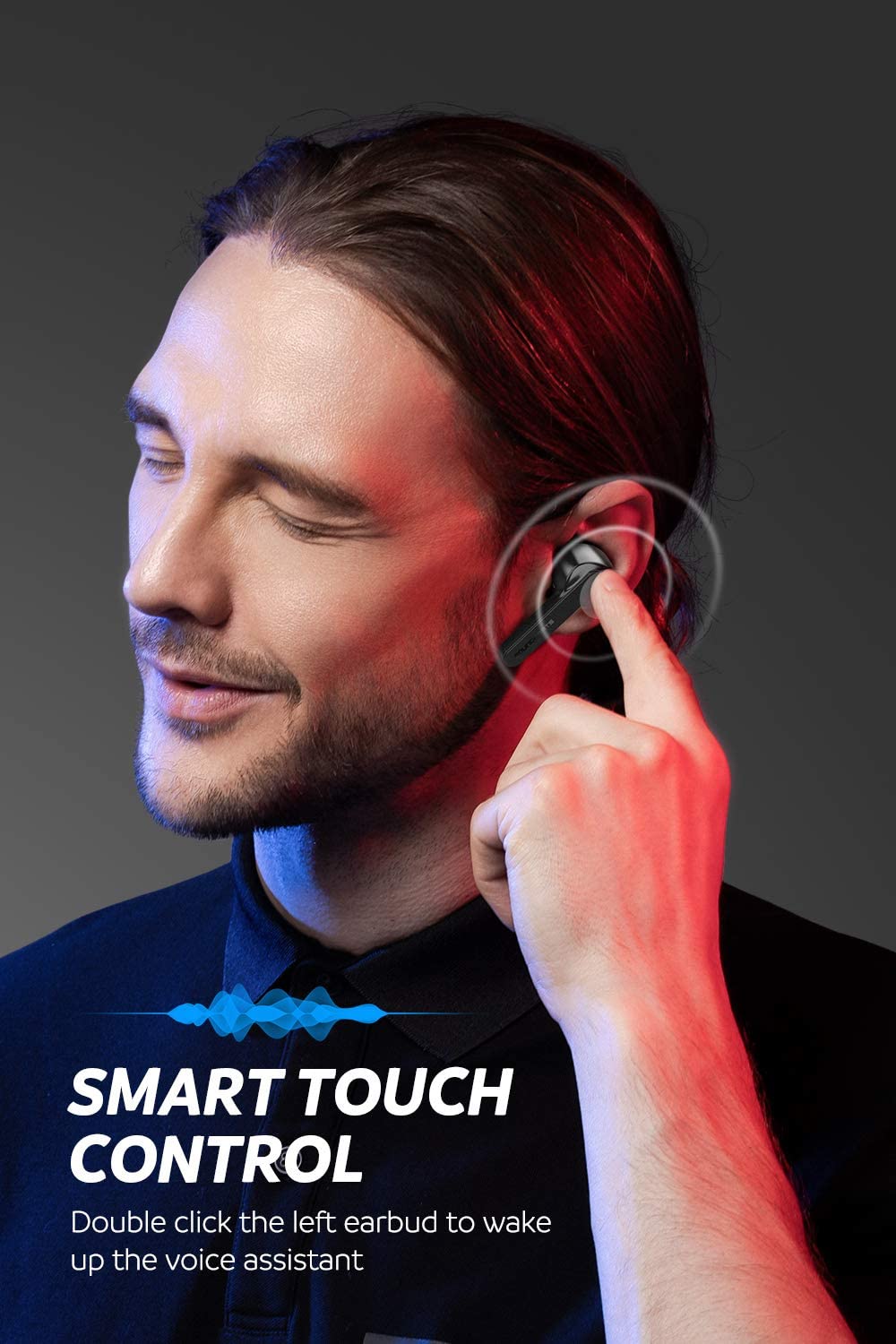 SoundPeats TrueCapsule Touch Earbuds With built-in HD Mic - Black