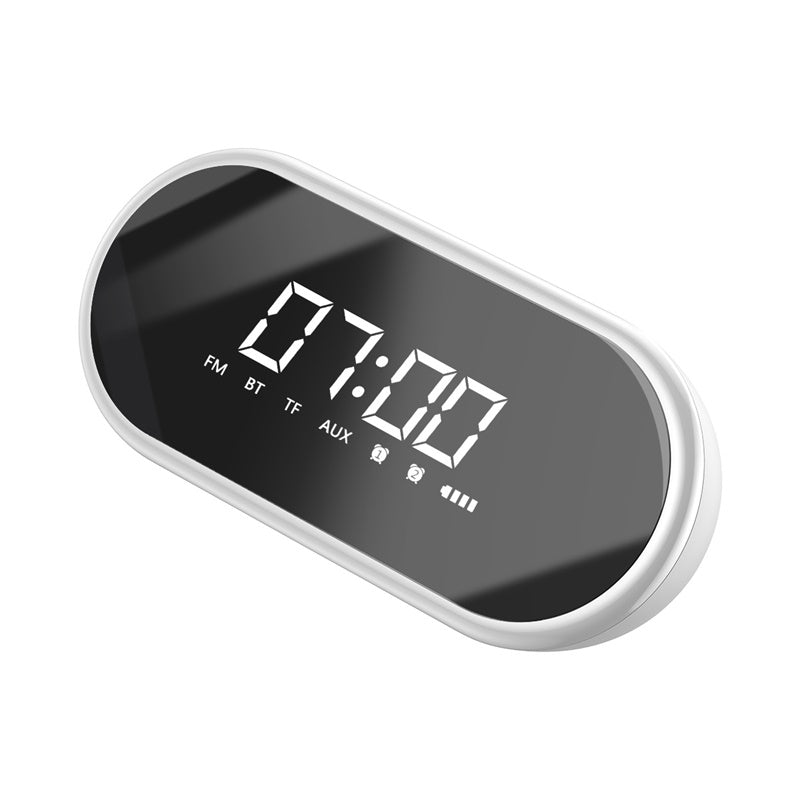 Baseus Encok E09 Wireless Speaker, Alarm, FM Radio White