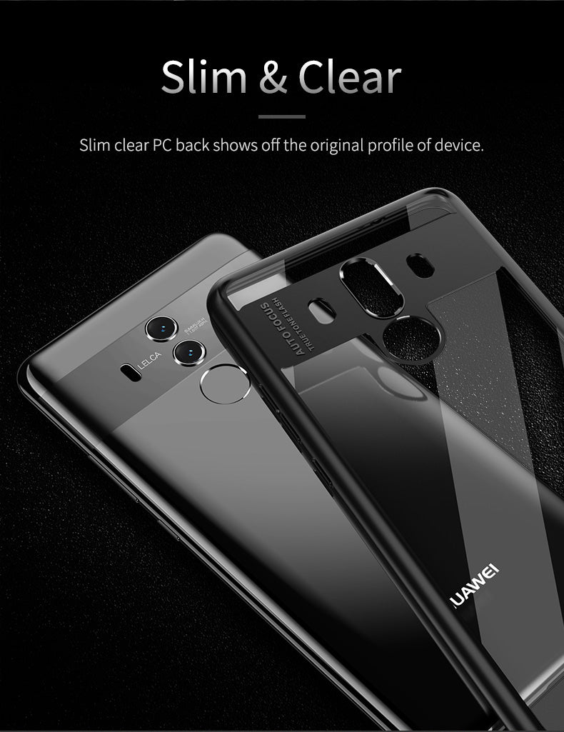 Clarity Series Original By Rock Transparent Slim Case For Mate 10 Pro - Black