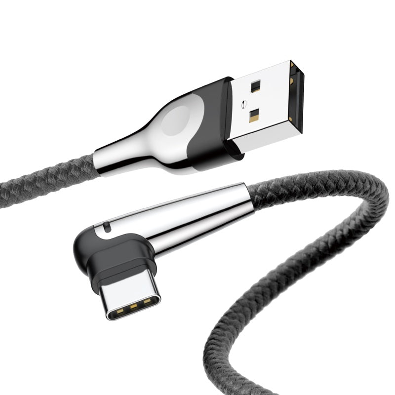 Baseus Sharp-Bird Type-C Cable With 90 Degree Bend, QC3.0 | Black