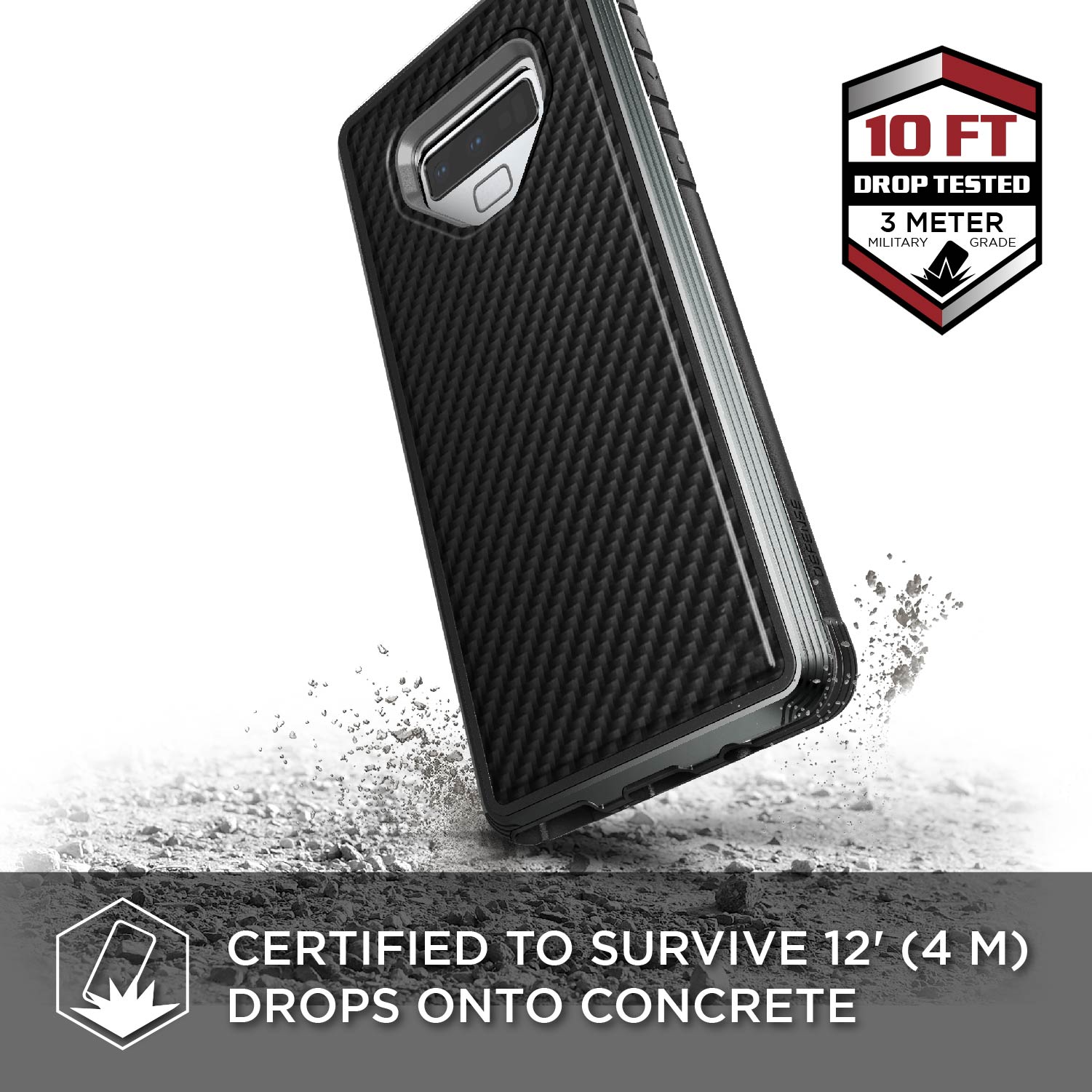 Defense Lux Carbon By X-Doria For Note 9 Anti Shocks Case Up To 3M