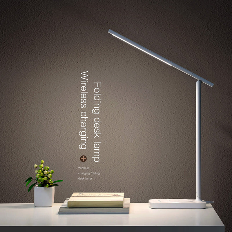 Baseus Lett Wireless Charging 10w folding desk Lamp White