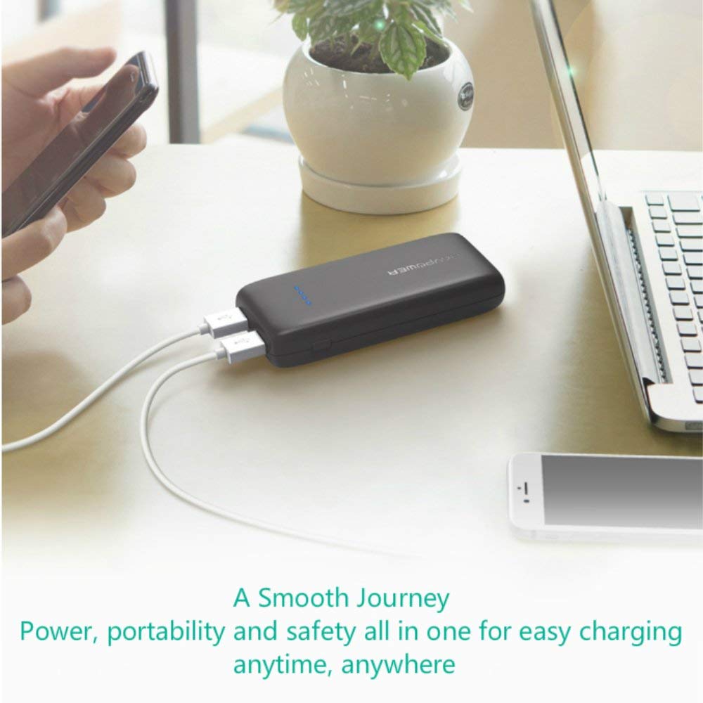 12000mAh Power Bank By Ravpower with iSmart Technology light Weight | Black
