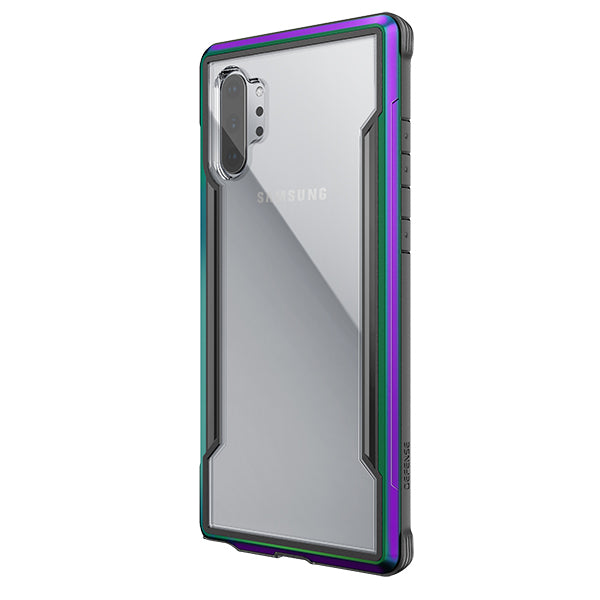Smartkoshk Defense Shield Xdoria anti-shock case for Samsung Galaxy Note 10+ with iridescent finish, durable protection up to 3 meters.