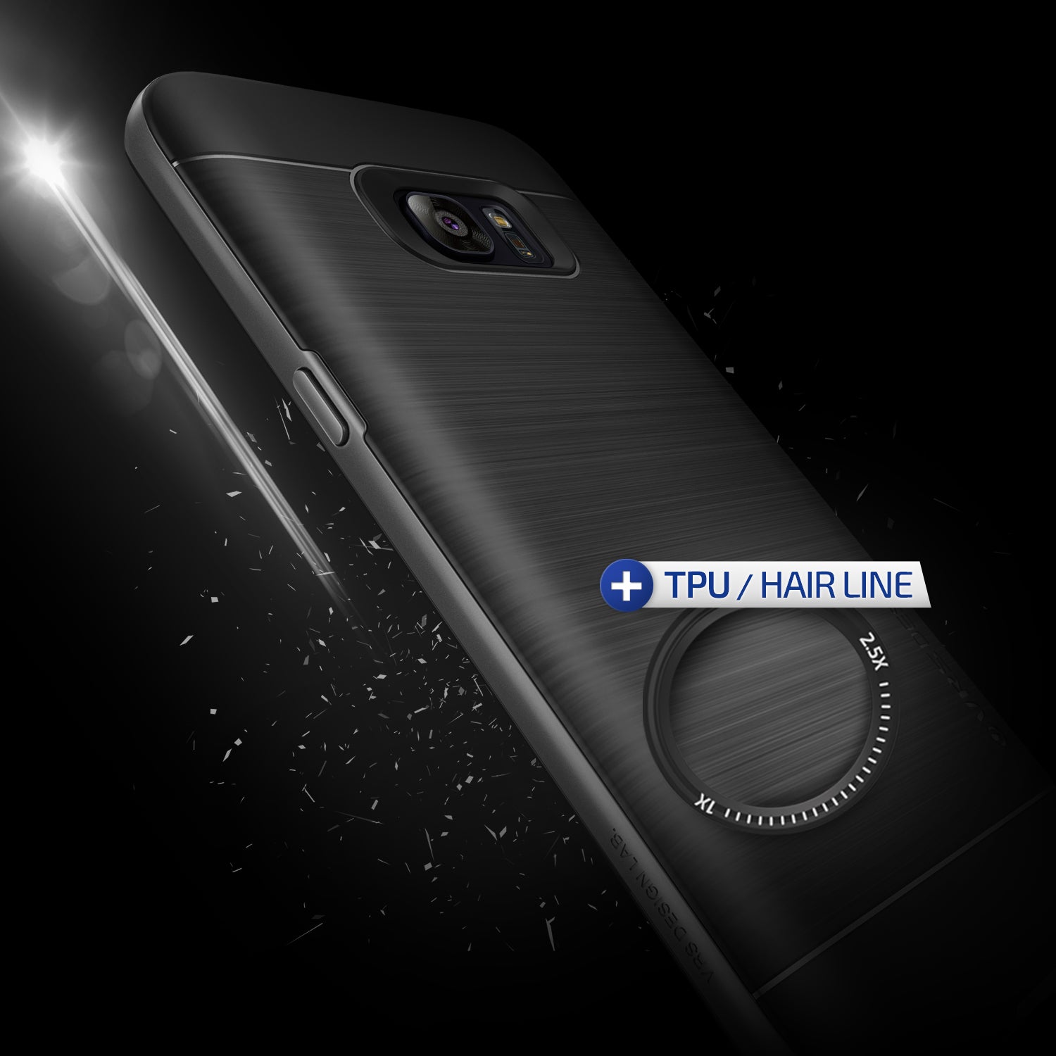 High Pro Shield Series Original From VRS Design Anti-shocks Case For S7 Edge Black / Gray