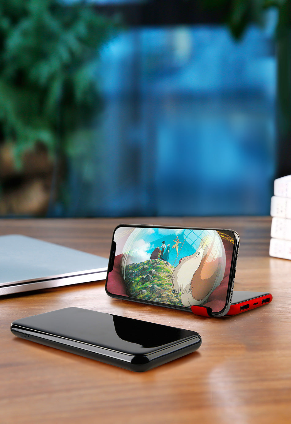 Baseus LCD 8000mAh QI Wireless Charger 2A Dual USB Power Bank