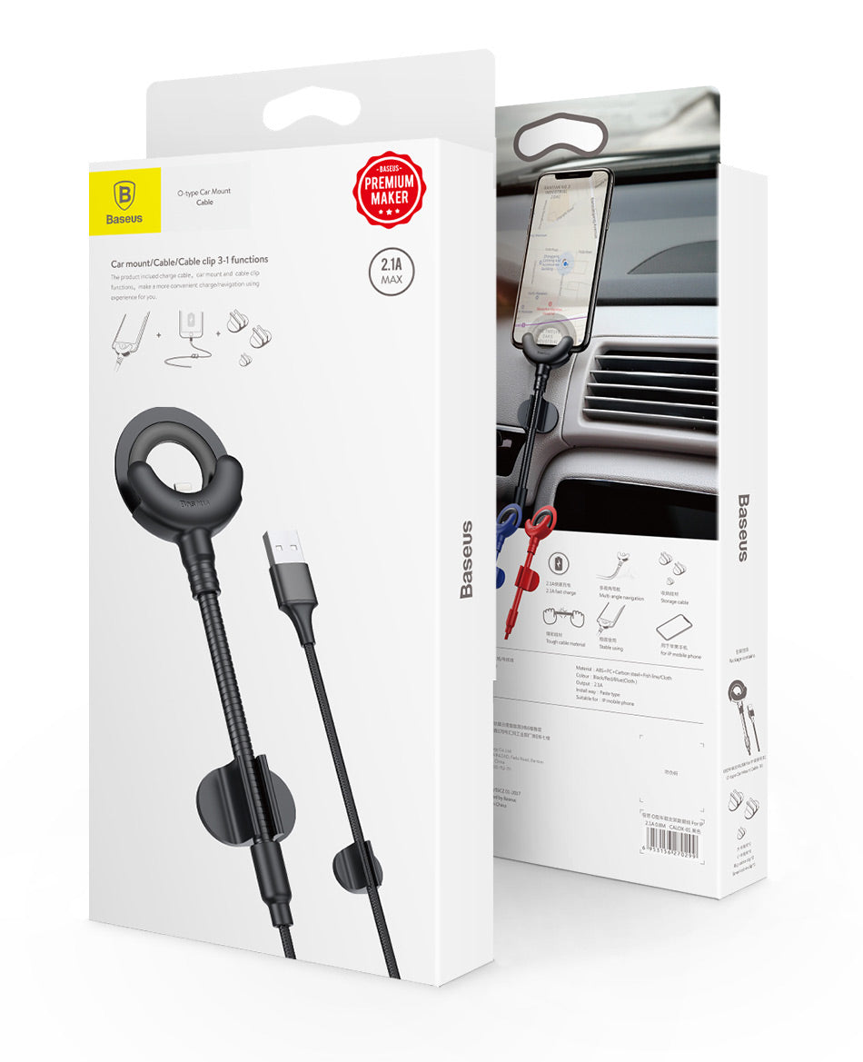 Baseus O-type Car Mount Cable For iPhone