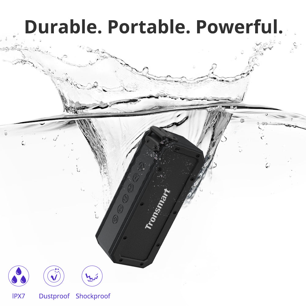 Tronsmart Force+ SoundPulse™ 40w Portable Bluetooth Speaker, IPX7, 15h