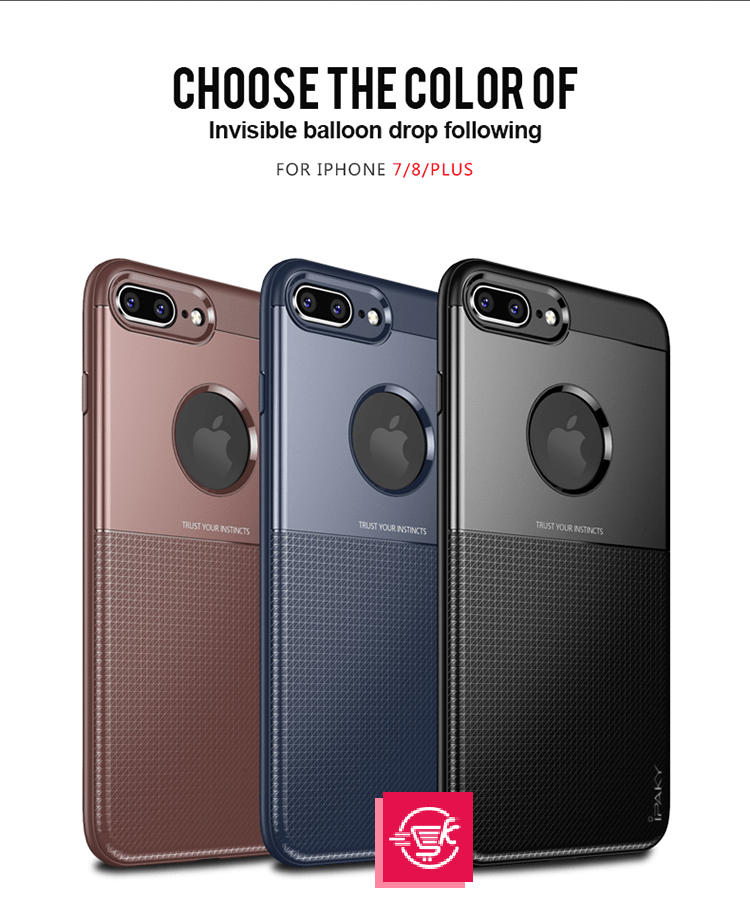 Shield Series By iPaky Slim Anti-shock Case For iPhone 7P|8P – Black