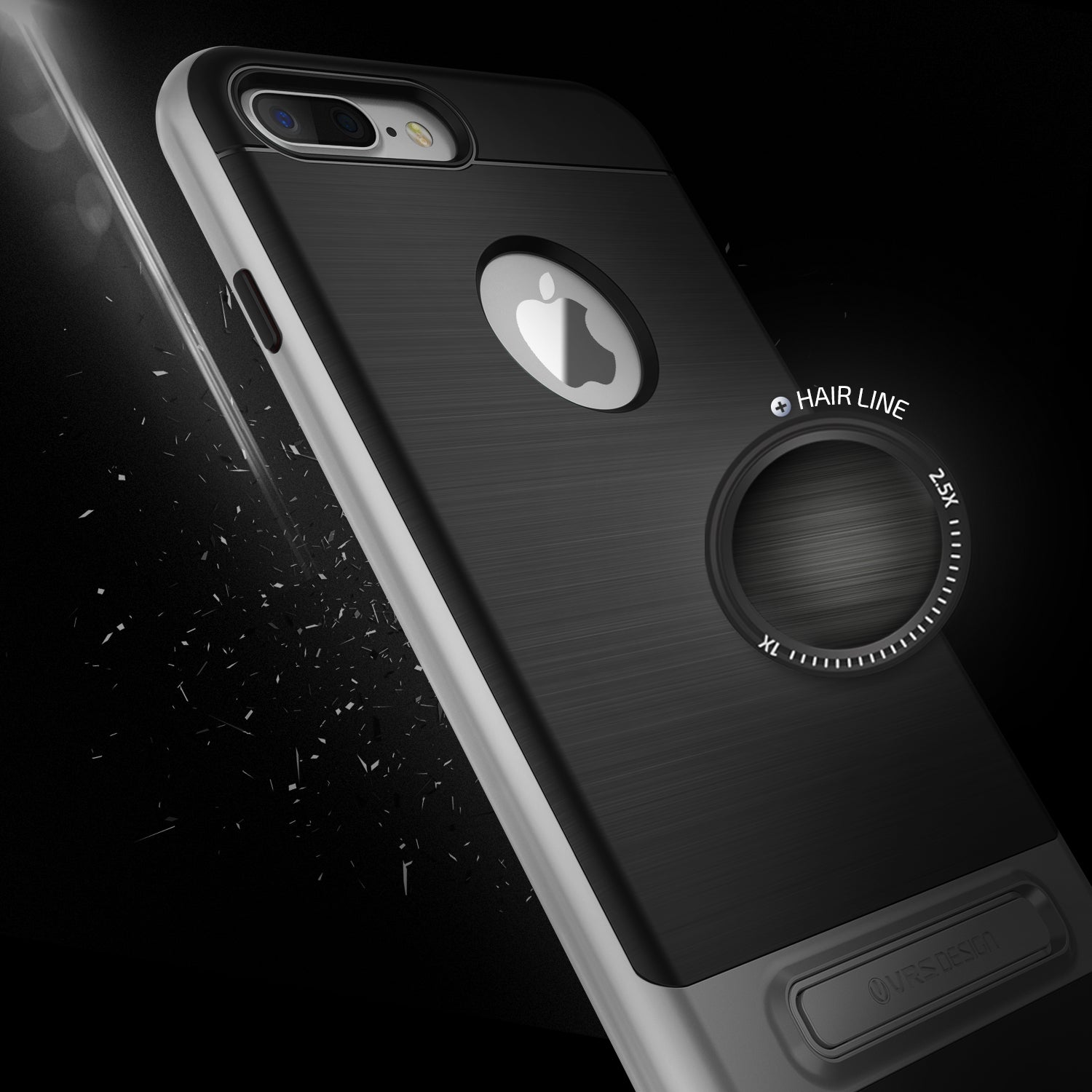 High Pro Shield Series Original From VRS Design Anti-shocks Case For iPhone 7 Plus Black / Silver