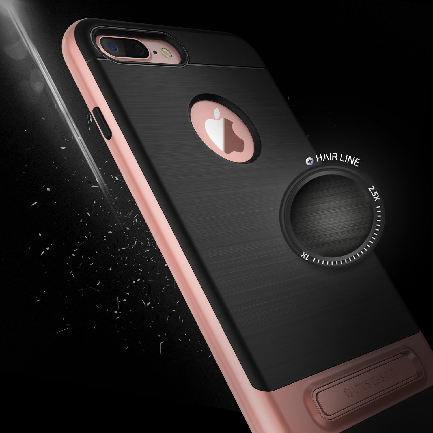 High Pro Shield Series Original From VRS Design Anti-shocks Case For iPhone 7 Plus Black / Rose