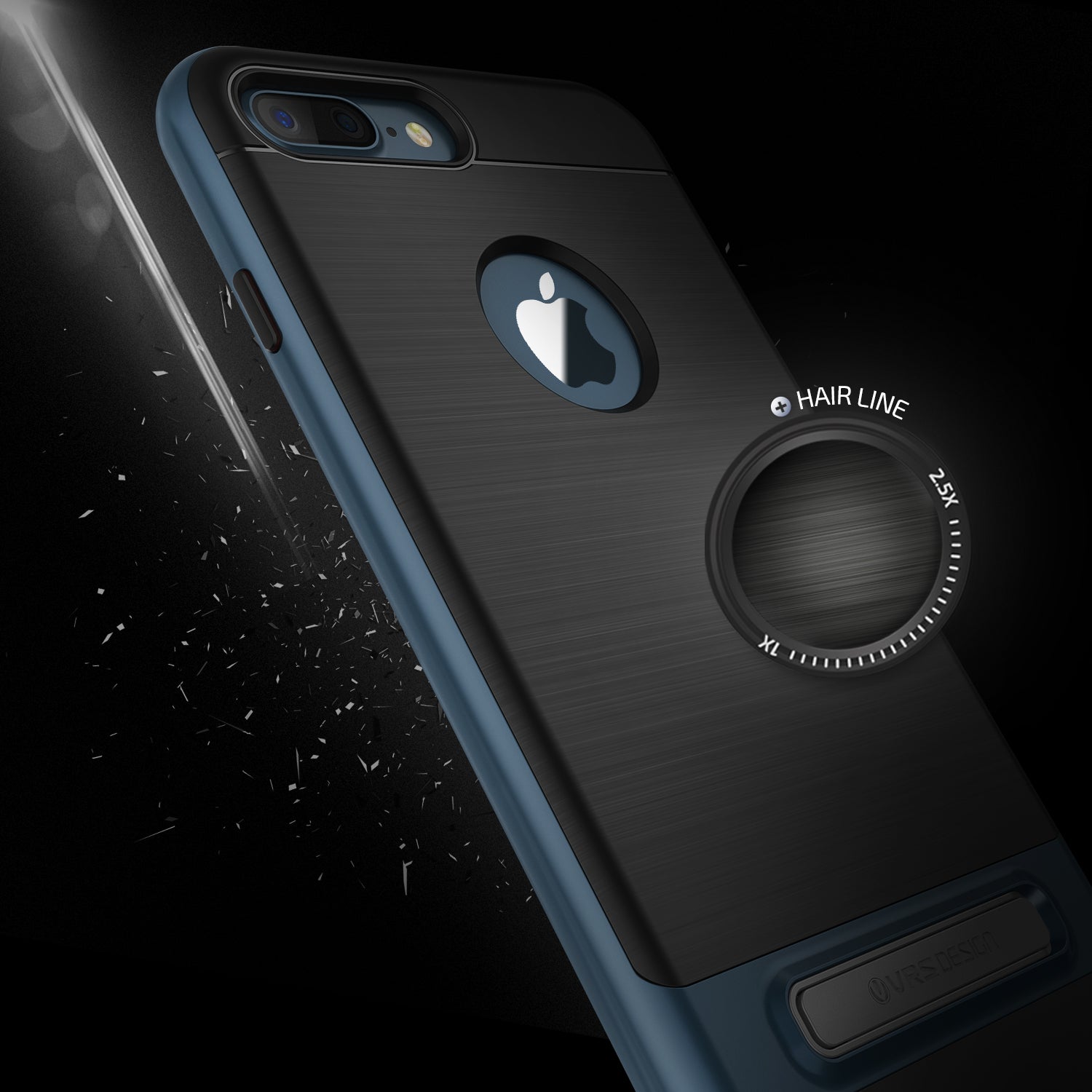 High Pro Shield Series Original From VRS Design Anti-shocks Case For iPhone 7 Plus Black / Steel Blue