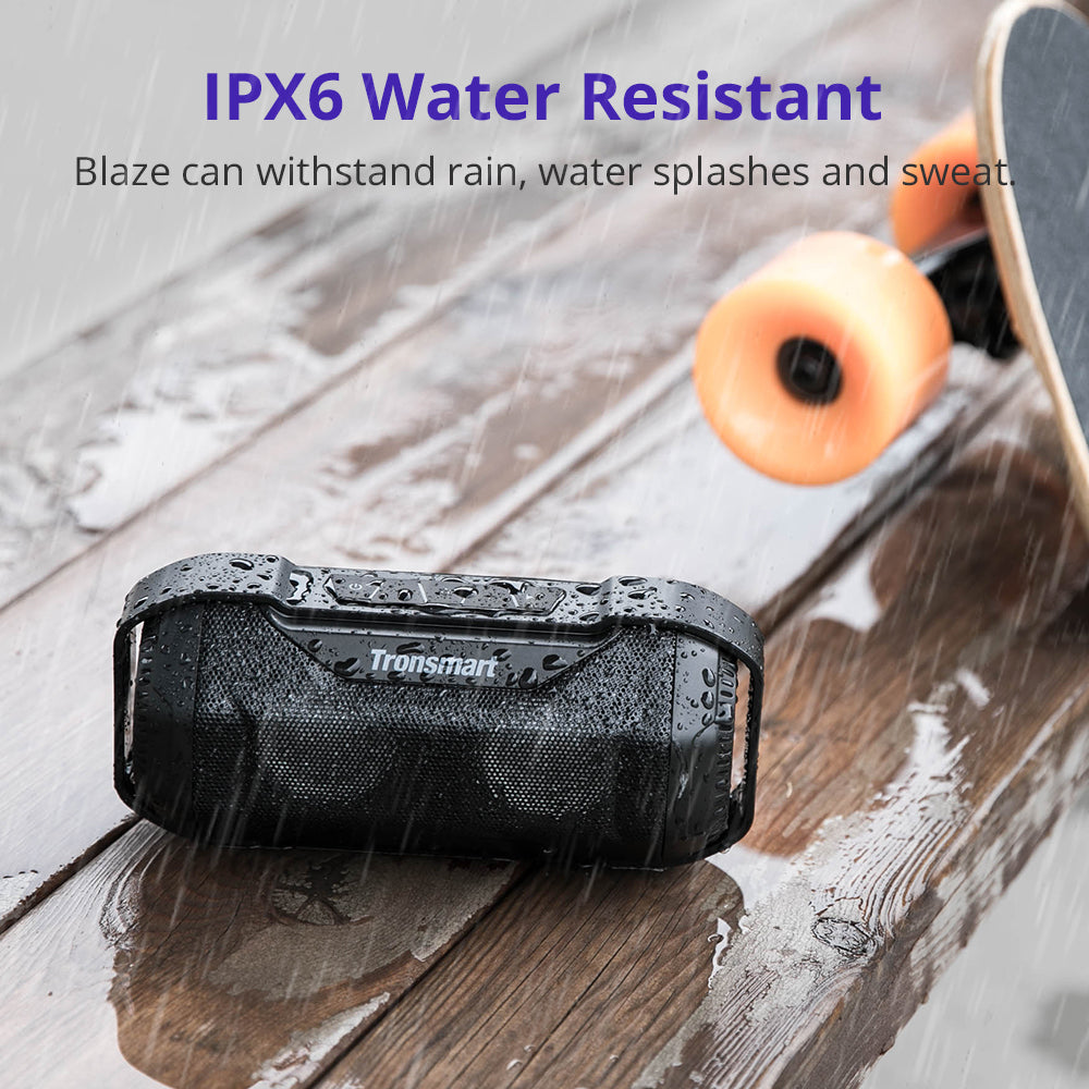 Tronsmart Blaze Super Bass Portable Bluetooth Speaker, IPX6, 12h With Bike Mount