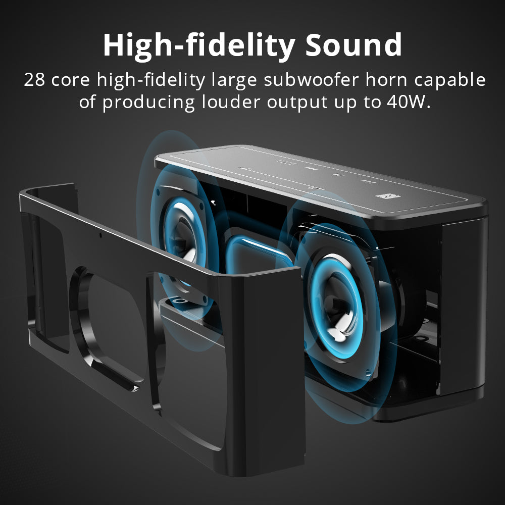 Tronsmart Mega SoundPulse™ 40w Portable Bluetooth Speaker, touch control , 15h