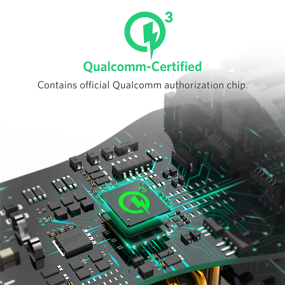 Anker PowerDrive+ 2 Quick Charge 3.0, 42w 2 Ports Black