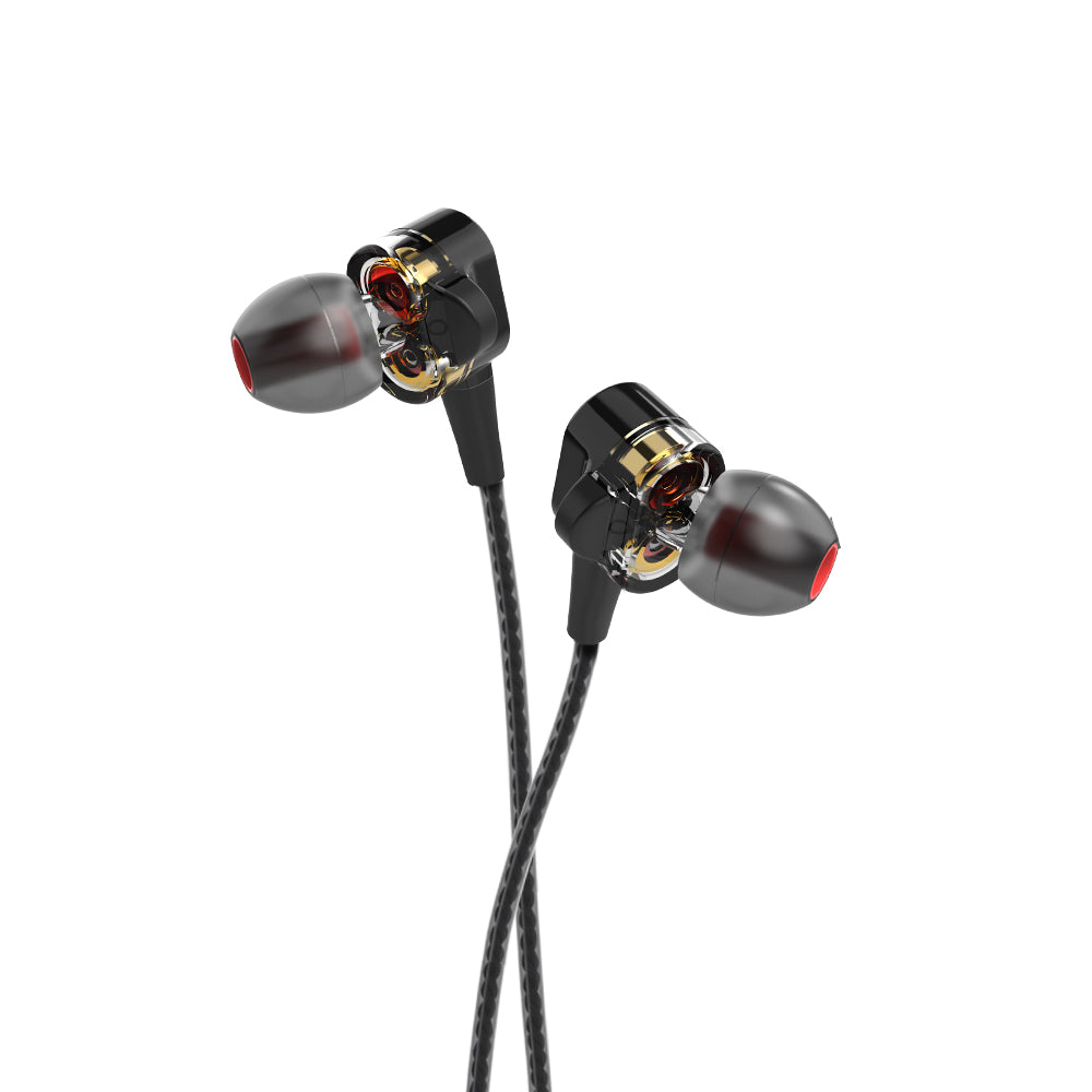 BlitzWolf® BW-ES4 Dual Graphene Dynamic Driver In-ear With Mic, iPX5