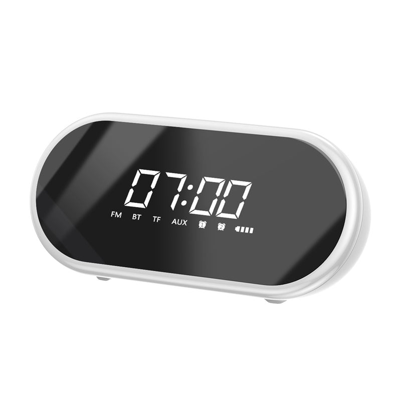 Baseus Encok E09 Wireless Speaker, Alarm, FM Radio White