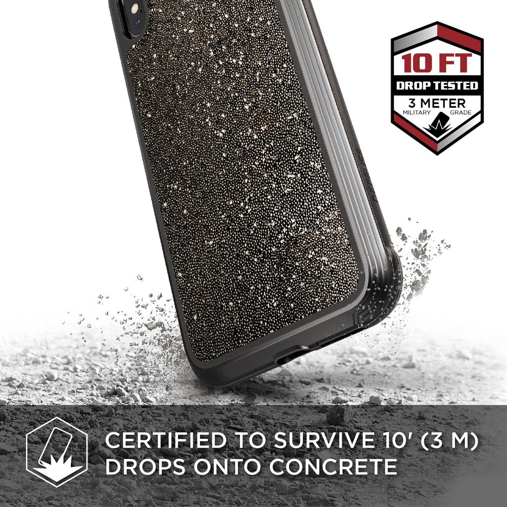 Defense Lux Glitter By XDoria iPhone Xs Max Drop Tested Case 3M
