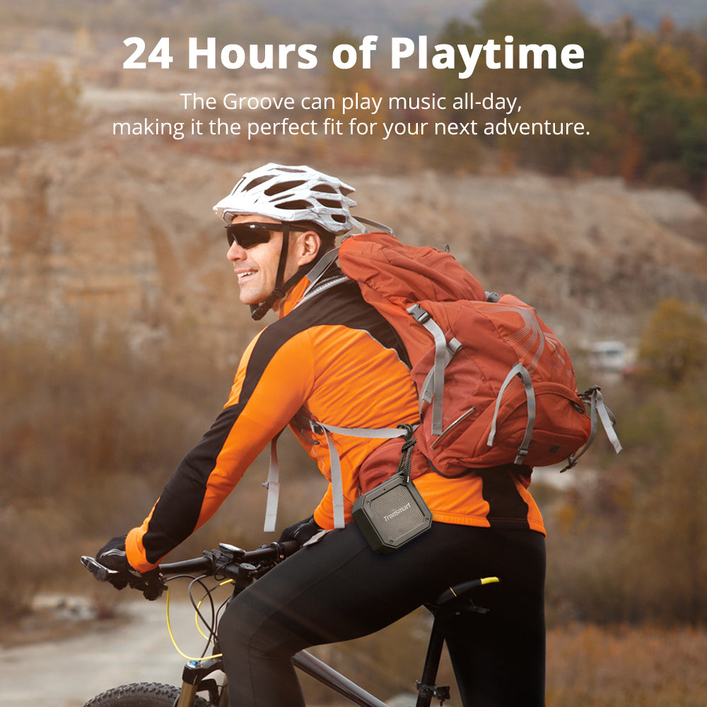 Tronsmart Groove Super Bass Mini Portable Bluetooth Speaker, IPX7, 24h