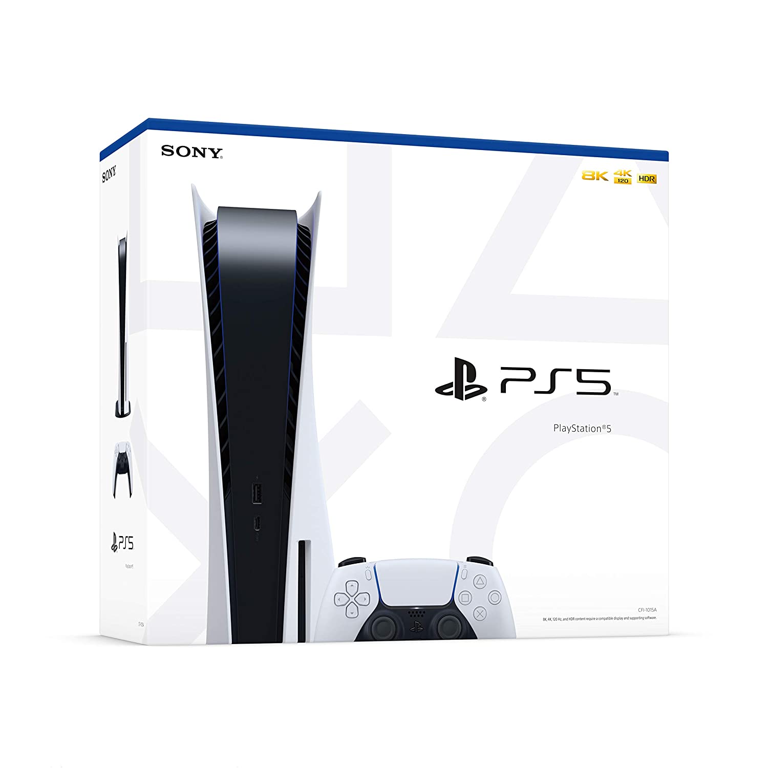 PlayStation 5 Console + Wireless Controller White