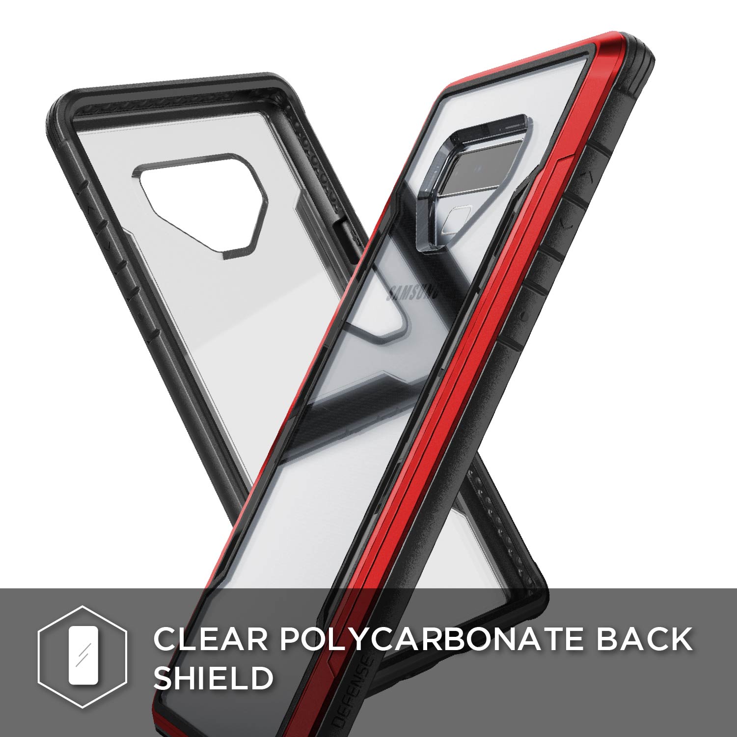 Defense Shield by X-Doria Anti Shocks Case Up To 3M For Note 9 – T/Red