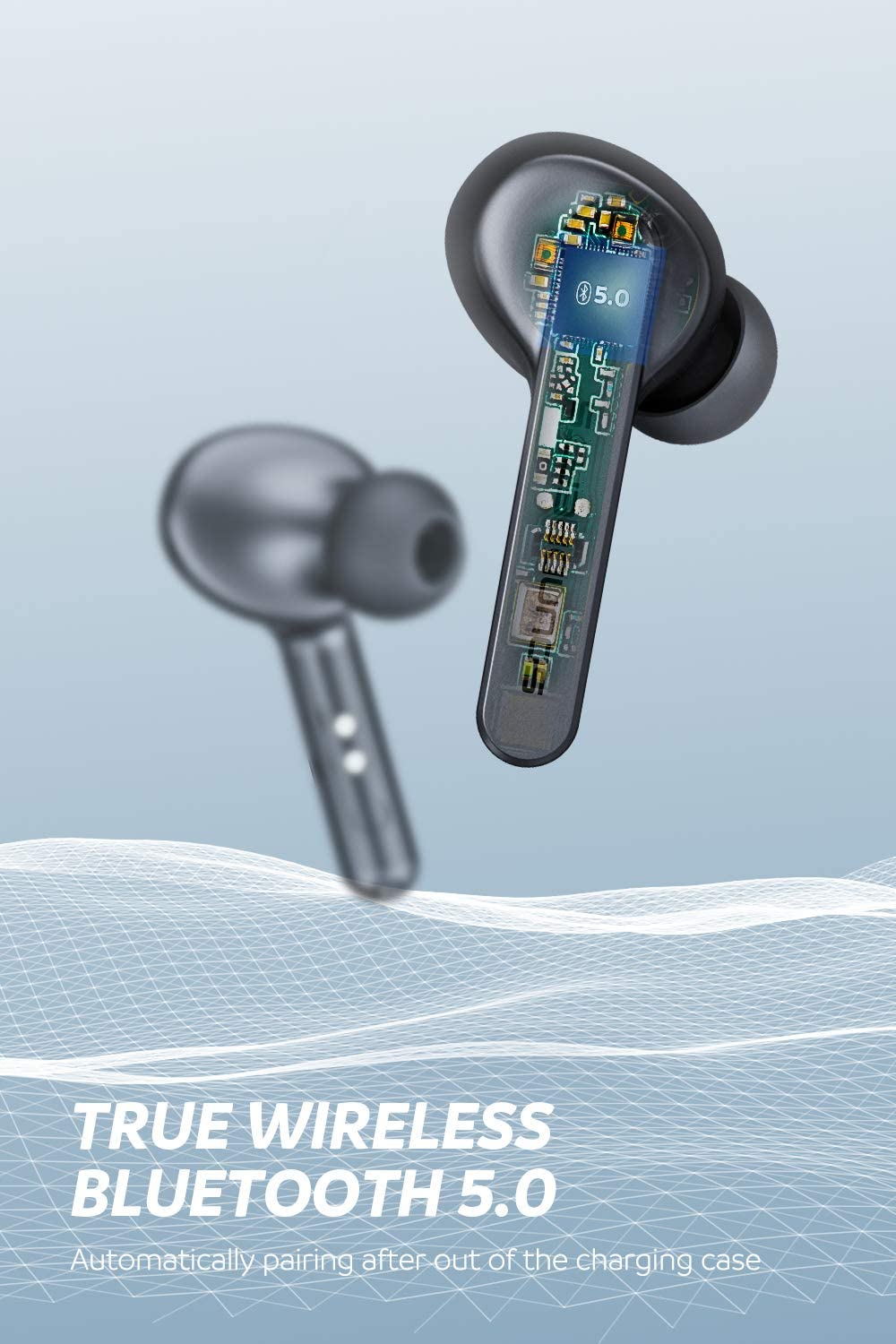 SoundPeats TrueCapsule Touch Earbuds With built-in HD Mic - Black