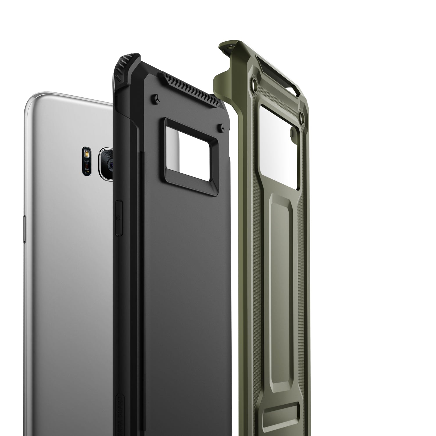 Terra Guard Series For Galaxy S8 Plus Anti Shocks Tough Rugged Case Original From VRS Military Green